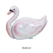 화동풍선 White Swan Balloon Wedding Cartoon Goose Hotel Shopping Mall Holiday Party Decoration Foil Ball
