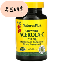 네이처스플러스 츄어블 아세로라C 250m.g 90 1개, 90개