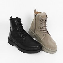 [신난다슈] 워커 2종 남성 워커 밀리터리 레이스업 지퍼부츠 군화 사막화 5cm 하이탑 세무 워커부츠 YM20B7RM5070