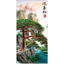 보석십자수 풍경화 소나무 전체수 diy키트 DLT21121279, 70*120cm