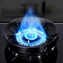 로한스 가스버너 바람막이 캠핑 휴대용 가스렌지 필수품, 9홀 실버