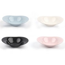 꼬망뜨 샐러드 파스타볼 항균 접시 4종 세트, 혼합색상, 1세트