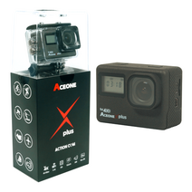 4K 60FPS ACEONE Xplus2 액션캠 왜곡보정 자전거 오토바이 블랙박스 흔들림방지 방수 웹캠, 에이스원 Xplus2액션캠(블랙)
