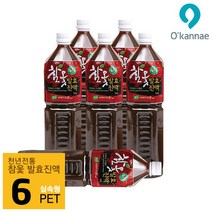 옻가네 옻안타는 참옻발효진액 91% 참옻진액 옻순 옻액기스 옻닭 옻삼계탕 옻물, 6개, 1.5L