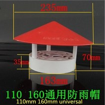 환풍기설치방법PVC 지붕 공기 환기 그릴 75mm 110mm 160mm 라운드 덕트 환기 커버 아울렛 루브르 통기성 파, 05 110-160cm