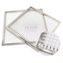 실석쇠 구이판 바베큐 그릴판 고기판 사각 십자 320, 320×320mm