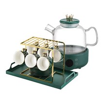 전기 유리 약탕기 포트 홍삼 달임 제조기 건강차 버섯, 흰색 스마트 모델 1.5L (왕관타입)