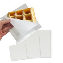 행복물류 [L형 양포 봉투(대)] 와플양포포장지 무지 노루지 식품용지, 500개, 무지화이트