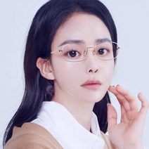 멜라크메 남자 여자 사각 티타늄 네모 직사각 골드 안경테
