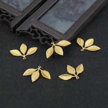 10pcs 선조 꽃 잎 포장 스크랩북에 대 한 금속 매력 DIY 쥬얼리 공예 랩 귀 액세서리, 13 30x22mm Gold 10pcs