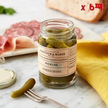 Fortnum & Mason Pickled Cornichons 포트넘 앤 매이슨 피클드 코르니콘스 200g 6팩, 6개