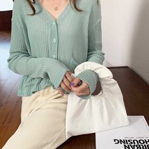 귀여운 20대 캔버스 가방 손잡이 프릴 셔링 토트백