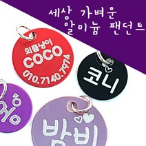 메이플펫 녹슬지않는 알루미늄인식표 팬던트별도판매, 02.알루미늄 뼈다귀레드S, 1개