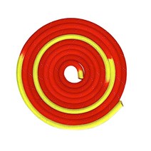 리듬앤아트 핑크옐로우 리듬체조 줄 로프