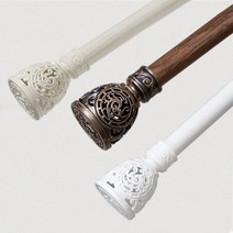샤이닝홈 소이지 윈스톤 커튼봉 35파이 3단 최대 360cm, 선택완료, 블랙