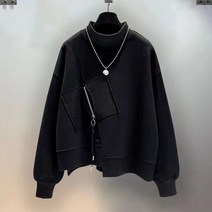 맨투맨 블랙 후드 swearshirt 여성 techwear 하라주쿠 고스 스웨터 화이트
