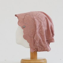 지오마켓 중년여성 펀칭 레이스 면 헤어 비니모자 항암 실내 패션두건
