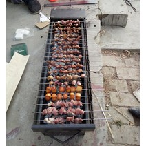 양꼬치 바비큐 고기 캠핑 가정용 구이 통닭 생선 미니 기계 전기 쿠커 그릴 23, 휴대폰 보조배터리 연결길이 120cm