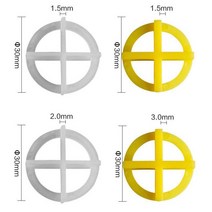 100pcs 재사용 가능한 타일 크로스 웨지 1.5mm 2mm 3mm 레벨러 건설 도구 수평 시스템 바닥 벽, 04 green 1.5mm