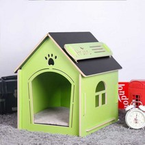 대형견 집 야외 실외 강아지 개집 원목, P