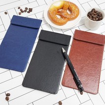 가죽 자석 클립 보드 영수증