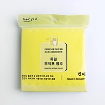 독일 부직포 행주 6P 빨아쓰는 컬러행주 걸레 세차 다목적