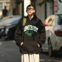 루즈핏 후드티 CITYBOY 맨투맨 와이드 인쇄 플라워코트 X5511 모델 도모함 P65 제한함 78 4996219556