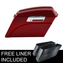 오토바이 하드 새들백 새들백 트렁크 변환 브래킷 마운트 할리 데이비슨 소프테일 1984-2016 2014 2015, 4.Red Saddlebag