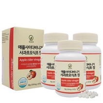 100%애플사이다비니거 사과초모식초 60정, 3개