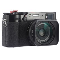 Haoge LH-X200B 광장 금속 후드 49mm 어댑터 링 후지 필름 X100V X100F X100T X100S X70 카메라 액세서리, 단일옵션