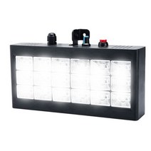 ALIEN 18 LED 스트로브 RGB 플래시 무대 조명 효과 사운드 클럽 디스코 파티 DJ 홀리데이 가변 속도 제어, White_EU 플러그