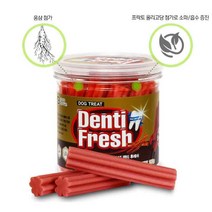 건강한 반려견 홍삼 강아지 덴탈 껌 치석제거간식 펫간식 애완견선물 애견개껌 푸들뼈 스트레스해소 말티즈, 1개