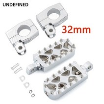 mm 바이크 오토바이 하이웨이 풋 페그 엔진 가드 크래시 바 발판 마운트 할리 혼다 보버 초퍼, 10 32mm Chrome K