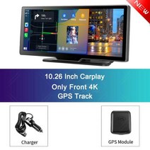 블랙박스 룸미러 Dropshipping1026 quot4K 대시 캠 백미러 카메라 와이파이 카플레이 및 안드로이드 자동 듀얼 렌즈 자동차 DVR 비디오 레코더 GPS 파크 AUX, Single Len - GPS+With 128G TF