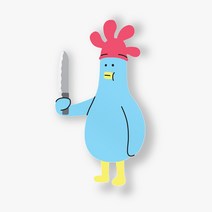 ARTZZIL아찔 빅스티커 꽉몬 식칼 다꾸 노트북 캐릭터 꾸미기 인테리어 빅데코 대형 귀여운 특이한 리무버블 굿즈 맥북 아이패드 다이어리 캐리어 학용품 제작 문구 팬시 포인트 컬렉