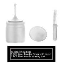 커피 디스트리뷰터 알루미늄 지능형 투약 링 58mm 에스프레소 바리스타 파우더 피커 컵, 웨어셋 2