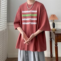 DX23479 핫한 중량 기본 아메카지스타일 클래식 트렌드 부풀다 반팔 남자 비판함 25 통제함 38 모델 도모함