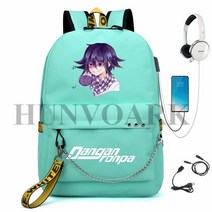 직장인 새내기 백팩 가방 여행 노트북 가방 Danganronpa-나나미 치아키 인쇄 배낭 학생 학교 가방 여성 남, 30 as pictures
