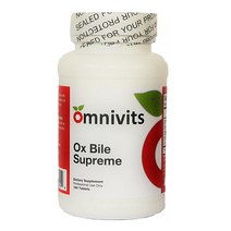 Omnivits Ox Bile Supreme | 담즙 소금 소화 효소 및 베타인 유기농 비트 농축액 간 담낭 기능을 위한 영양 지원 지방 보조제 180정 미국직송 319336