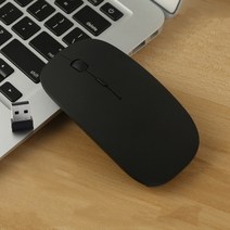 펜마우스 전자펜마우스 무선 펜마우스 블루투스 마우스 USB 수신기 마우스 2.4Ghz 무소음 충전식 인체 공학, 01 Matte Black, 한개옵션1