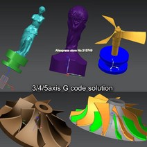밀링머신 라우터비트 호환 3D 모델 G 코드 3/4/5 축 CNC 조각 그림 bmp dib rle jpg stl stp 단계 파일 필요, [01] 3axis G code