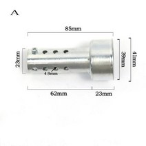 바이크 오토바이 배기 DB 킬러 범용 모토 크로스 머플러 삽입 배플 소음기 구덩이 자전거 35mm 42mm 45mm 48mm 60mm, A