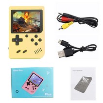 고전게임기 레트로 오락실 휴대용 게임기 가정용 800 레트로 콘솔 더블 핸드 헬드 게임 플레이어 배터리 3., 21 500 Games