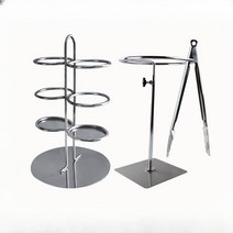 빵집게걸이 집게 거치대 브래킷 베이커리 카페 뷔페 원형 스탠드 진열 용품, B