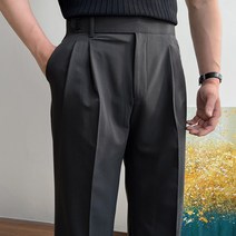 남자 투턱 구르카 와이드팬츠