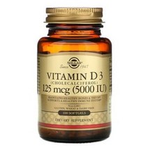 솔가 비타민 D3 5000 IU 소프트젤, 100정, 4개