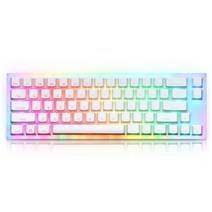 COX 피네스 66키 아크릴 RGB 게이트론 퀵스왑 기계식 키보드 (갈축), 선택하세요