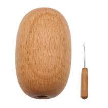 GHSHOP 바늘 피팅이있는 1 pc darning egg diy 빈티지 스티치 손 공예 부드러운 장치 재봉 도구 옷을위한 크로 셰 뜨개질 성인, 8x3.7x3.7cm, 활기 없는, 목재