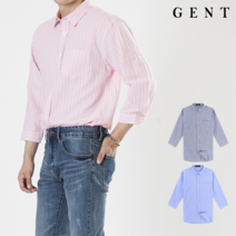 겐트옴므 남성용 시어서커 멀티ST 7부셔츠_GS9206C
