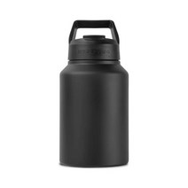 Hydrojug 스테인리스 스틸 하프 갤런 물병 64온스, Matte Black, Stainless Steel